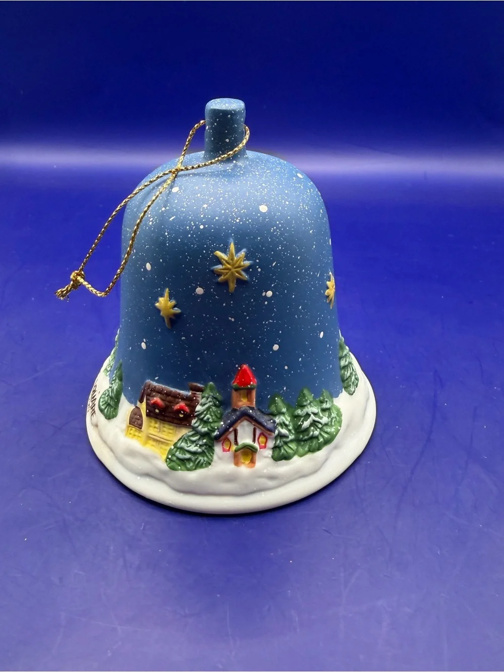 Village Square Blue Bell Ornament